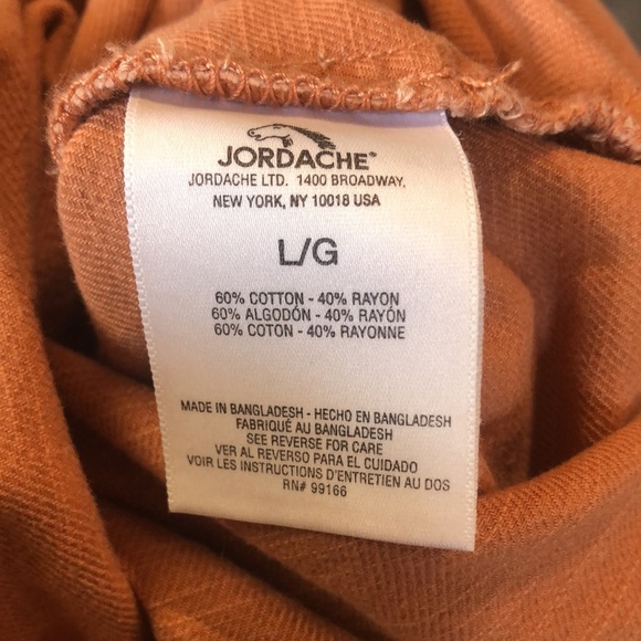 jordache shorts romper cotton and rayon copper spice color belted L - Picture 10 of 10